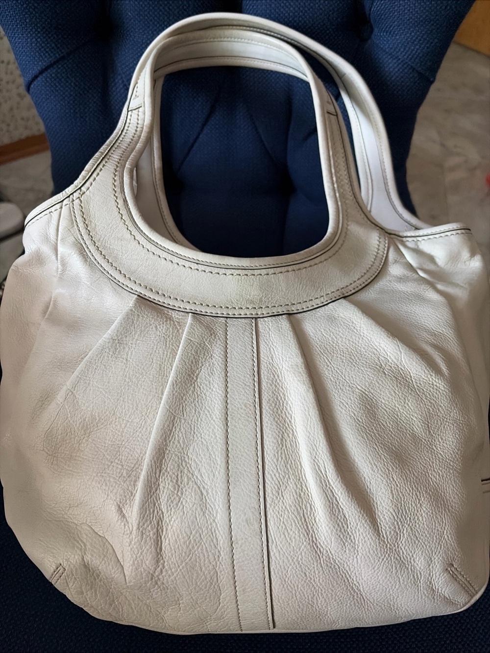 Coach Ergo Cream Leather Hobo Shoulder Bag - RARE